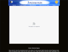 Tablet Screenshot of clarinet-space.skyleapmusic.com